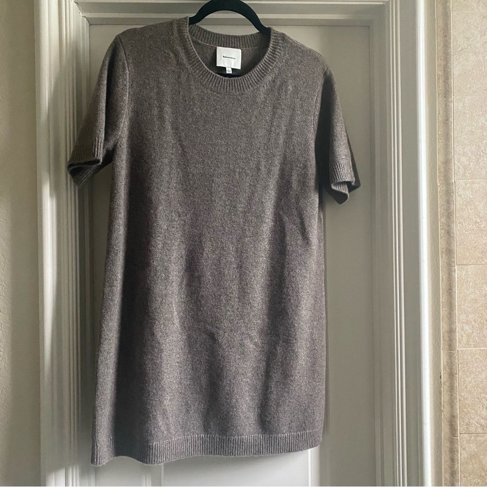 Reformation Bell Cashmere Mini Dress